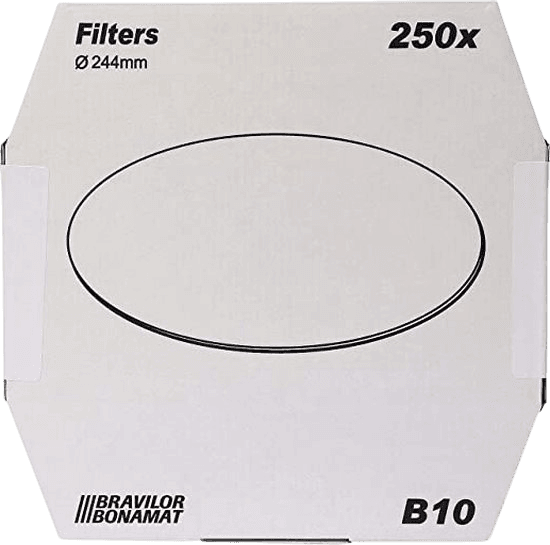 Rondfilterpapier 250 stuks voor B10 Bravilor