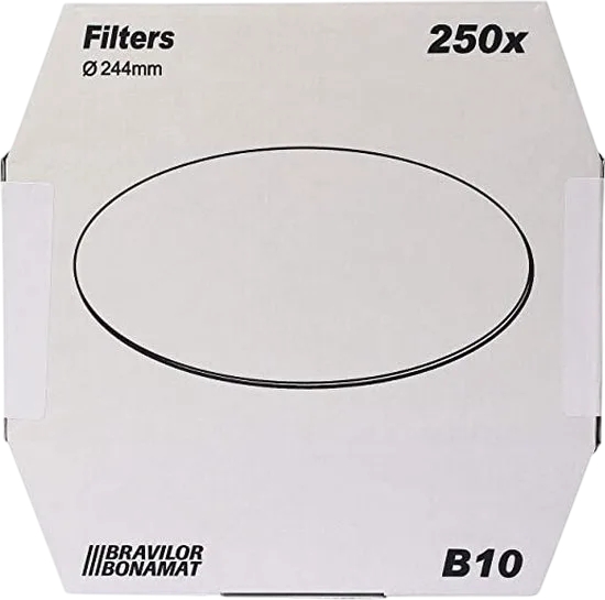 Rondfilterpapier 250 stuks voor B10 Bravilor