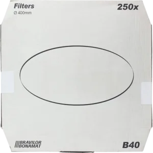 Rondfilterpapier 250 stuks voor B40 Bravilor