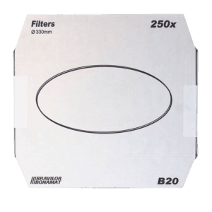 Rondfilterpapier 250 stuks voor B20 Bravilor