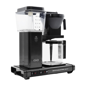 Koffiezet met glazen kan Moccamaster KBG black zwart