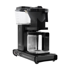 Koffiezet met glazen kan Moccamaster KBG black zwart