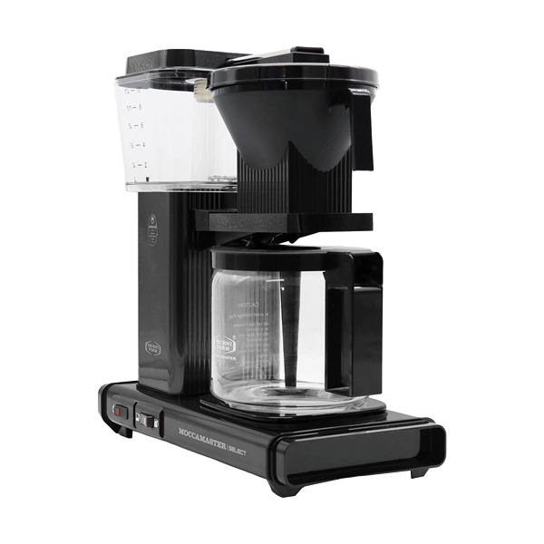 Koffiezet met glazen kan Moccamaster KBG black zwart