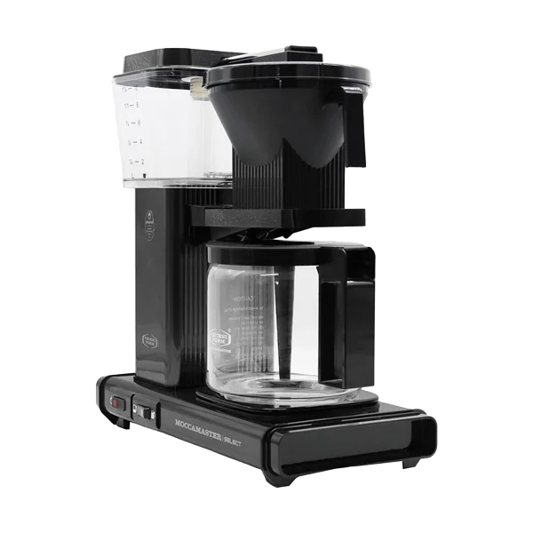 Moccamaster-KBG-black-right Koffiezet met glazen kan Moccamaster KBG black zwart