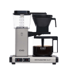 Koffiezet met glazen kan Moccamaster KBG matt silver mat zilver