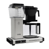 Koffiezet met glazen kan Moccamaster KBG matt silver mat zilver