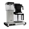 Koffiezet met glazen kan Moccamaster KBG matt silver mat zilver