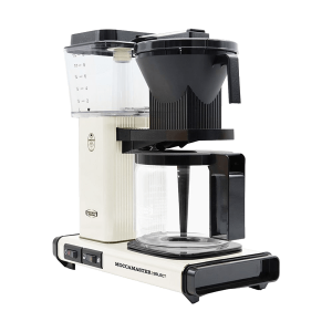 Koffiezet met glazen kan Moccamaster KBG offwhite wit