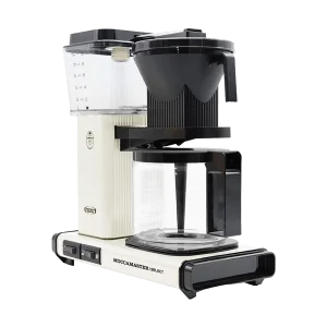 Moccamaster-KBG-offwhite-right Koffiezet met glazen kan Moccamaster KBG offwhite wit