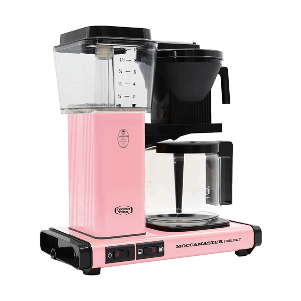 Koffiezet met glazen kan Moccamaster KBG pink roze