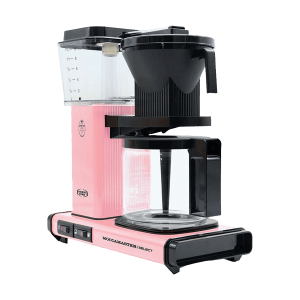 Moccamaster-KBG-pink-right Koffiezet met glazen kan Moccamaster KBG pink roze