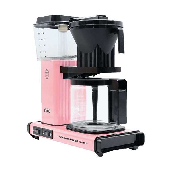 Koffiezet met glazen kan Moccamaster KBG pink roze