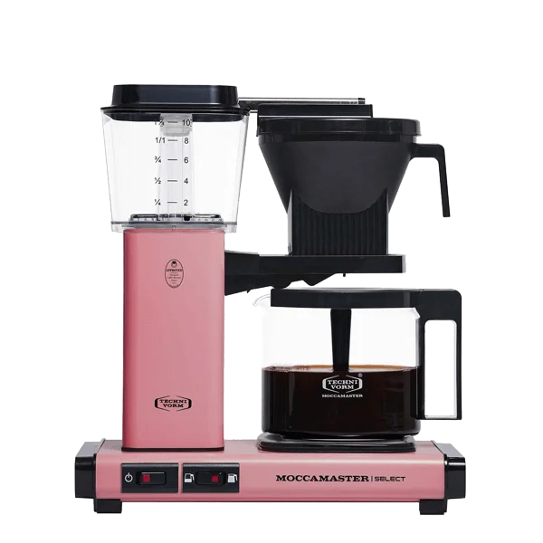 Koffiezet met glazen kan Moccamaster KBG pink roze
