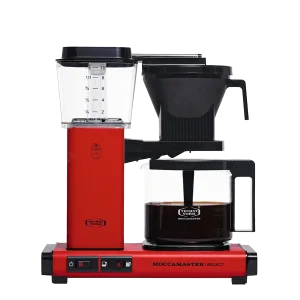 Koffiezet met glazen kan Moccamaster KBG red rood