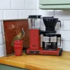 Koffiezet met glazen kan Moccamaster KBG red rood