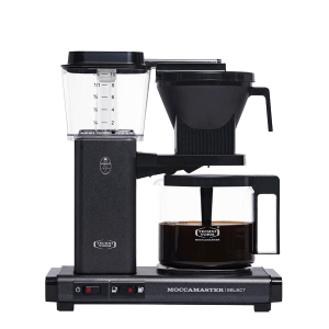 Koffiezet met glazen kan Moccamaster KBG stone grey antraciet