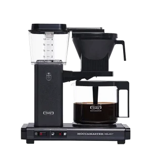 Koffiezet met glazen kan Moccamaster KBG stone grey antraciet
