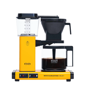 Koffiezet met glazen kan Moccamaster KBG yellow geel