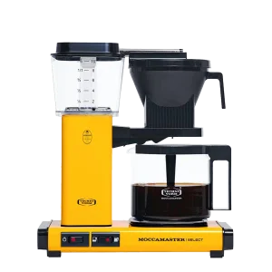 Koffiezet met glazen kan Moccamaster KBG yellow geel