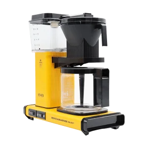 Moccamaster-KBG-yellow-right Koffiezet met glazen kan Moccamaster KBG yellow geel