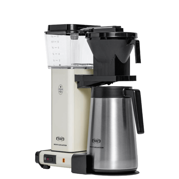 Koffiezet met isoleerkan thermos Moccamaster KBGT offwhite wit