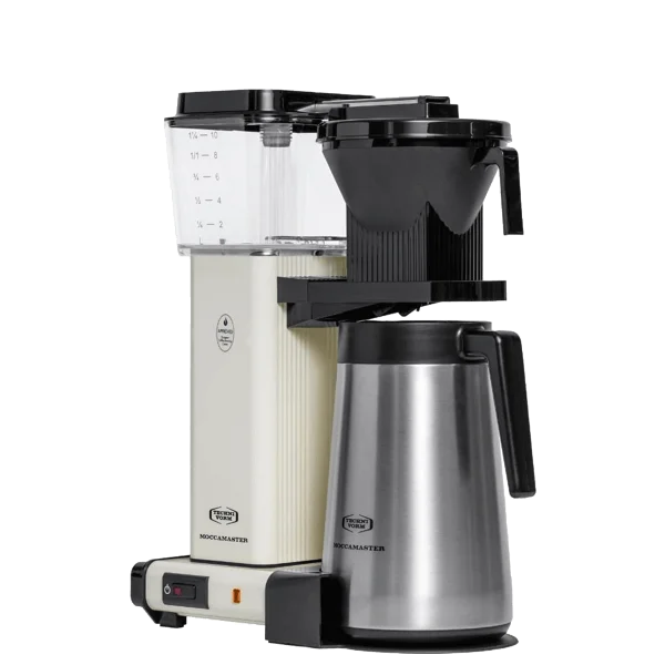 Koffiezet met isoleerkan thermos Moccamaster KBGT offwhite wit