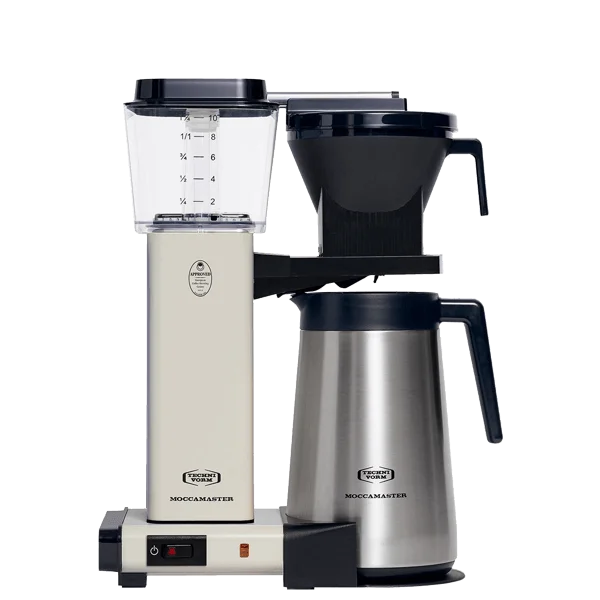 Koffiezet met isoleerkan thermos Moccamaster KBGT offwhite wit