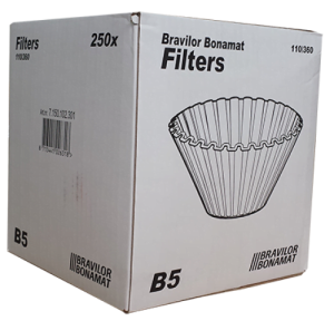 bravilorb5filters_m Korffilterpapier 250 stuks voor B5 Bravilor