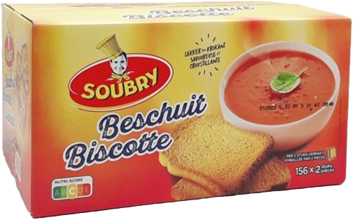 Soepbeschuit 2 x 156 stuks Soubry