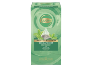 Theezakjes 25 stuks subtiele munt Lipton