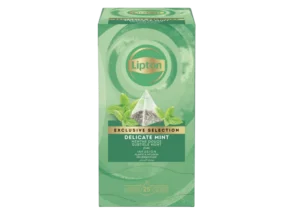 Theezakjes 25 stuks subtiele munt Lipton