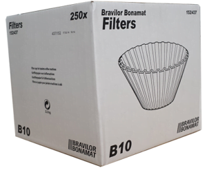 Korffilterpapier 250 stuks voor B10 Bravilor