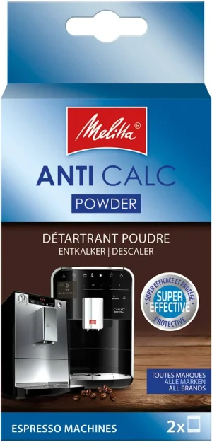 Melitta Anti Calc espresso machines 2 x 40 gram Melitta Anti Calc espresso machines 2 x 40 gram